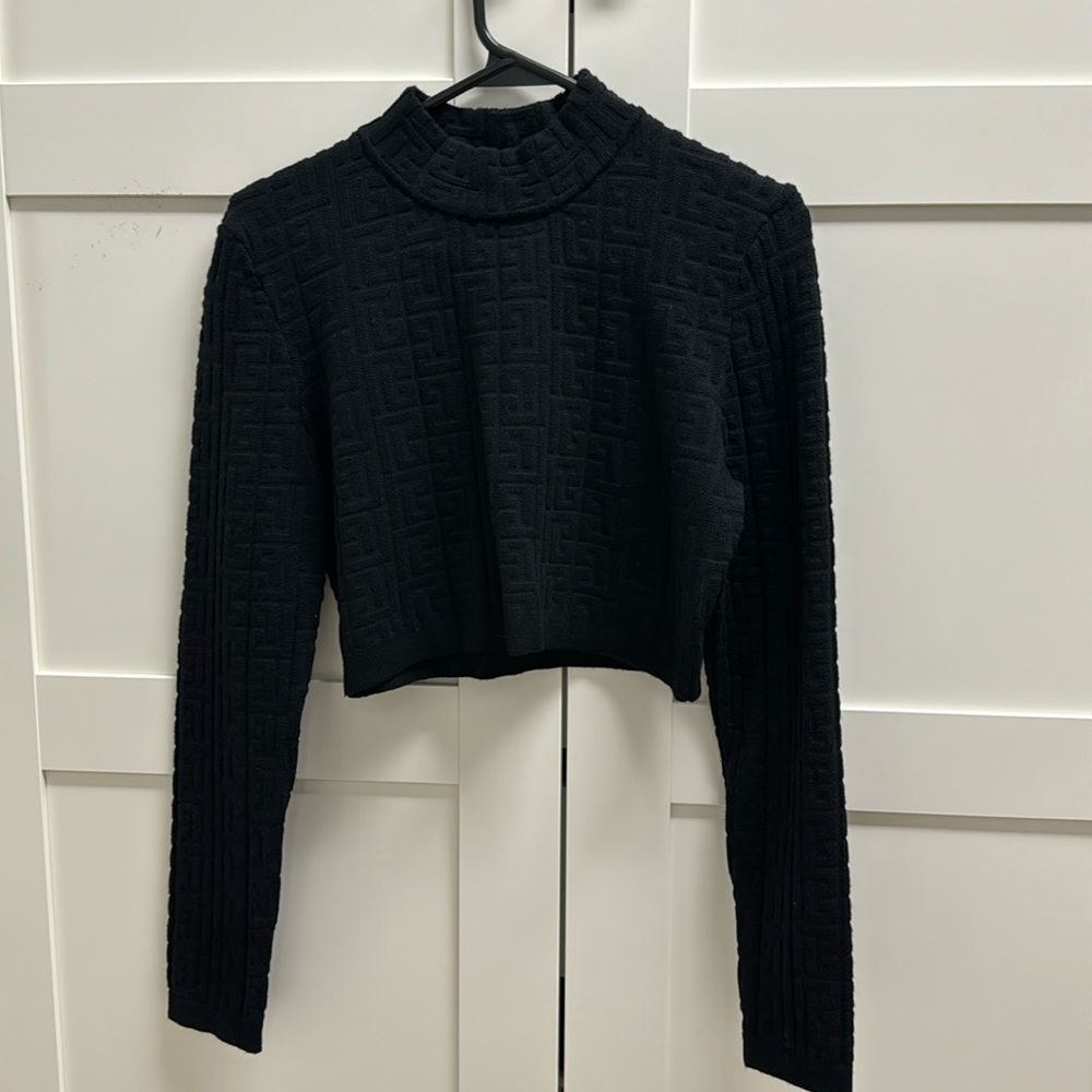 Black Balmain sweater. Worn once in excellent condition
